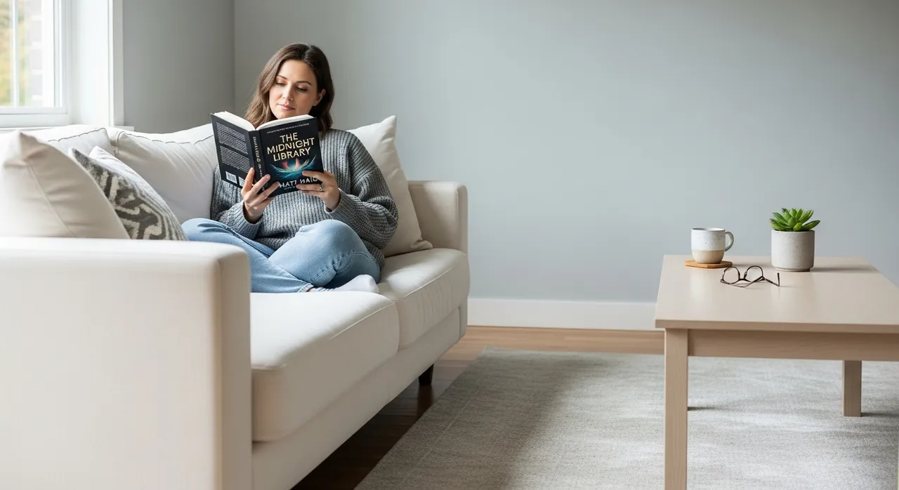 Relaxing clutter-free living room